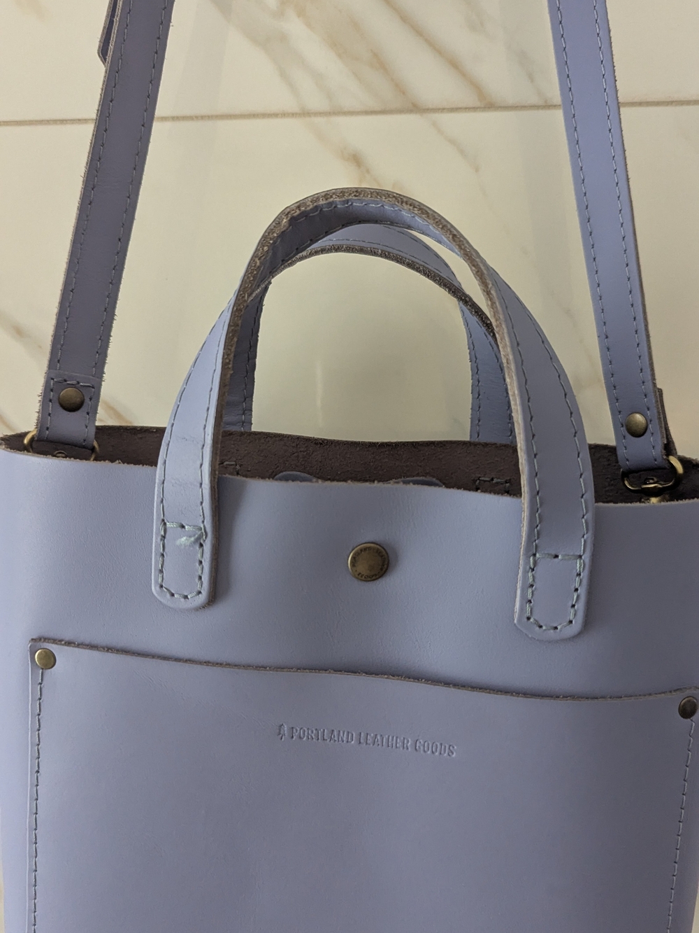 PLG Almost Perfect Jacaranda Mini Crossbody w/ Rare Hide Stamp - Picture 9 of 16